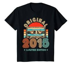 Kinder 9.Geburtstag Original Junge Mädchen Vintage Jahrgang 2015 T-Shirt von Cool Original Jahrgang Geschenke Geburtstag 2024