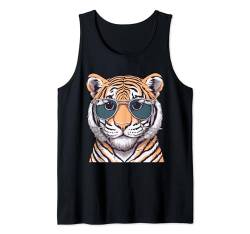 Cool Tiger Sonnenbrille Vintage Bengal Tiger Lovers Tank Top von Cool Tiger Design