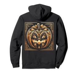 Jack O Laterne Kürbis Halloween Art Deco Art Style Pullover Hoodie von Cool and Spooky Halloween Art Deco Art Store