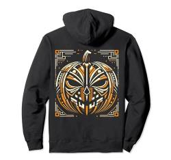 Jack O Laterne Kürbis Halloween Art Deco Art Style Pullover Hoodie von Cool and Spooky Halloween Art Deco Art Store