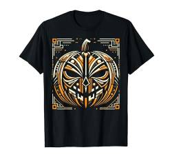 Jack O Laterne Kürbis Halloween Art Deco Art Style T-Shirt von Cool and Spooky Halloween Art Deco Art Store