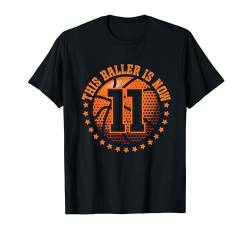 11. Geburtstag Basketball Spieler 11 Jahre alt Jungs Männer T-Shirt von Coole Basketball Geburtstag Designs