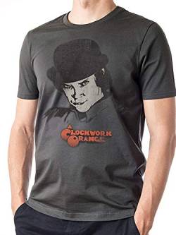 Clockwork ORANGE Kubrick - Alex T-Shirt Grau Gr.S von coole-fun-t-shirts