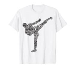 Kickboxen Kickboxer Taekwondo Karate Kinder Jungen Männer T-Shirt von Coole Kampfsport Geschenke