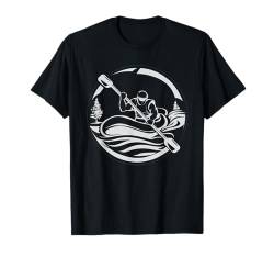 Cooles Fluss-Rafting-Abenteuerdesign, Paddel- und boot weiss T-Shirt von Cooles Fluss-Rafting-Abenteuer-Design Geschenkidee