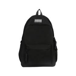 Copbopwn Kinder Rucksäcke für Jungen und Mädchen Schultaschen Wasserdichter Rucksack Solide Farbe Schulrucksack Casual Day Pack für Schulreisen Leichte Rucksäcke für Jungen Mädchen Schule (schwarz) von Copbopwn