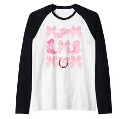 Cowboystiefelhut mit pinker Schleife Raglan von Coquette Pink Bow Cowboy Boots Hat Western