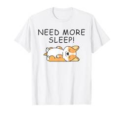 Corgi Funny Nap Time Anytime Pet Corgi Hundeliebhaber T-Shirt von Corgi Dog Apparel