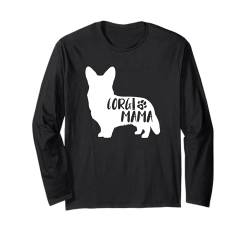 Corgi Mama Funny Pet Corgi Hundeliebhaber Langarmshirt von Corgi Dog Apparel