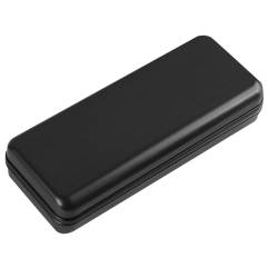 Brillenetui Hardcase Sonnenbrillen Etui Hardcase Groß Glasses Case Brillenetui Groß 1 Stück Festes Farbig Lackiertes Brillenetui Metall Geeignet für Damen, Herren, und Kinder (Schwarz) von Cosiesnest