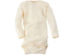 Cosilana Baby Body Langarm Wolle Seide natur Gr. 86/92 von Cosilana