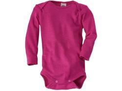 Cosilana Baby Body Langarm Wolle Seide pink Gr. 74/80 von Cosilana