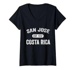 Damen Costa Rica Souvenir Proud Costarican Travel Herren Damen T-Shirt mit V-Ausschnitt von Costa Rica Souvenir Vacation Clothing Apparel