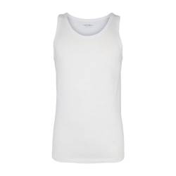 Cotonella, Herren-Tanktop aus reiner Baumwolle - Farbe, Größe, Weiß, Large von Cotonella