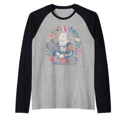 Cottagecore Hasenkrieger Rosen Blumen Natur Fantasie Raglan von Cottage core cool Bunny Rabbit Game Rose co.