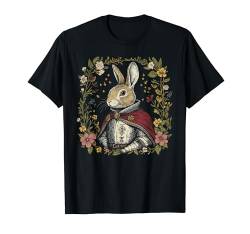 Cottagecore Hasenkrieger Rosen Blumen Natur Fantasie T-Shirt von Cottage core cool Bunny Rabbit Game Rose co.