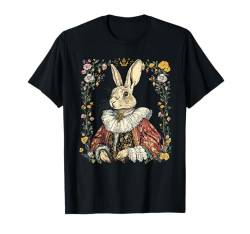 Cottagecore Hasenkrieger Rosen Blumen Natur Fantasie T-Shirt von Cottage core cool Bunny Rabbit Game Rose co.