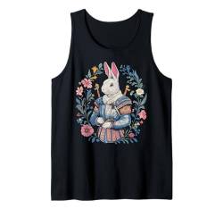 Cottagecore Hasenkrieger Rosen Blumen Natur Fantasie Tank Top von Cottage core cool Bunny Rabbit Game Rose co.