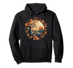 Cottagecore Kürbisse Blätter Bäume Herbst Damen Grafik Pullover Hoodie von Cottagecore Aesthetics Decor Clothing Gifts