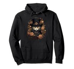 Niedliche Cottagecore ästhetische Katzenblumen für Damen und Kinder Pullover Hoodie von Cottagecore Aesthetics Decor Clothing Gifts