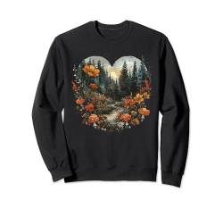 Cottagecore Ästhetisch Pilz Blume Goblincore Sweatshirt von Cottagecore Zubehör Ästhetische Kleidung Damen