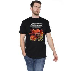 Cotton Soul Dungeons & Dragons Red Dragon Original Unisex-T-Shirt, Schwarz, Schwarz , M von Cotton Soul