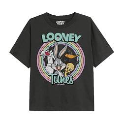 Cotton Soul Looney Tunes Colour Pop Mädchen T-Shirt, Schwarz, Schwarz , XXL von Cotton Soul