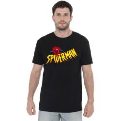 Cotton Soul Marvel Spiderman Crawler Unisex-T-Shirt, Schwarz, Größe XXL, Schwarz , XXL von Cotton Soul