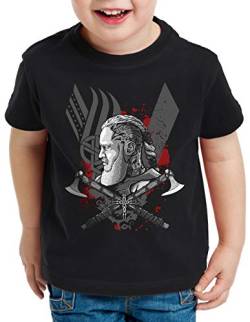 CottonCloud Ragnar Lodbrok T-Shirt für Kinder Wikinger Valhalla, Größe:140 von CottonCloud