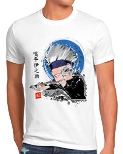 CottonCloud Satoru Gojo Herren T-Shirt Kaisen Anime Japan Manga, Größe:XL von CottonCloud