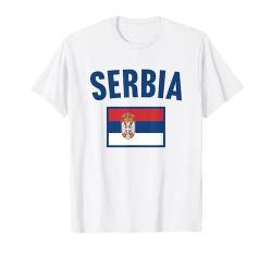 Flagge Serbiens T-Shirt von Country Flags