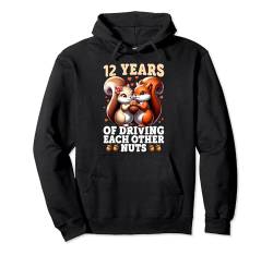 12. Hochzeitstag - 12 Jahre Ehe lustiges Paar Pullover Hoodie von Couple Wedding Anniversary Funny Tees