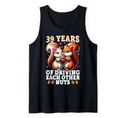 39. Hochzeitstag - 39 Jahre Ehe lustiges Paar Tank Top von Couple Wedding Anniversary Funny Tees