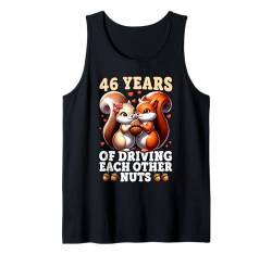 46. Hochzeitstag - 46 Jahre Ehe lustiges Paar Tank Top von Couple Wedding Anniversary Funny Tees