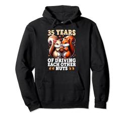 Lustiges Paar zum 35. Hochzeitstag – 35 Jahre Ehe Pullover Hoodie von Couple Wedding Anniversary Funny Tees