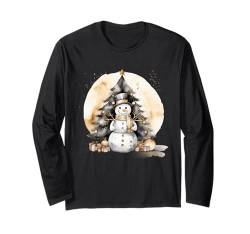 Wintersaison Weihnachten Winter Schneemann Langarmshirt von Cozy Winter Season Gifts for Women & Men