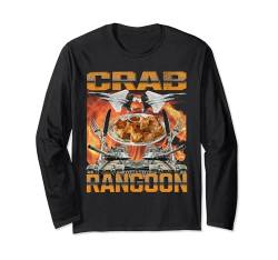 Lustiger Crab Rangoon Enthusiast Meme Bootleg Flames Langarmshirt von Crab Rangoon Enthusiasts