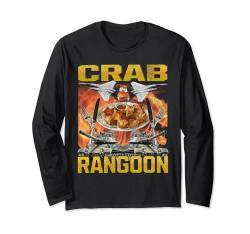 Lustiger Crab Rangoon Enthusiast Meme Bootleg Flames Langarmshirt von Crab Rangoon Enthusiasts