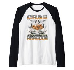 Lustiger Crab Rangoon Enthusiast Meme Bootleg Flames Raglan von Crab Rangoon Enthusiasts