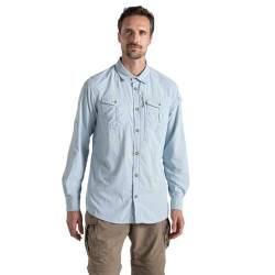 Craghoppers NosiLife Adventure III Long Sleeved Shirt, S, Niagara Blue von Craghoppers