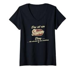 Damen Das ist ein Stumm Ding - Lustiges Familie Stumm T-Shirt mit V-Ausschnitt von Crazy Shirt Factory