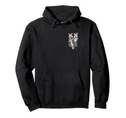 Cats in the Pocket Aquarell Cute Cat Paint Colorful Cat Pullover Hoodie von CrazyCat Kitten Meow Lovers Cat Silhouette Apparel