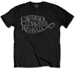 Creedence Clearwater Revival 'Vintage Logo' (Black) T-Shirt (medium) von Creedence Clearwater Revival