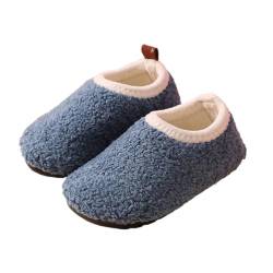 CreoQIJI Babyschuh Lauflernschuh Mädchen, Hausschuhe für den Innenbereich, leicht zu befestigende Hausschuhe mit rutschfester Sohle Babyschuhe Personalisiert Junge (Blue, 29) von CreoQIJI