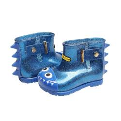 CreoQIJI Babyschuhe 1 Jahr Junge Baby Dinosaurier Regen Stiefel Booties Freizeitschuhe Neugeborenen Schuhe Winter (Blue, 25 Toddler) von CreoQIJI