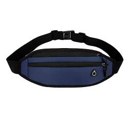 Sport Bag Mode Sport Outdoor Fanny Pack männer Und Frauen Einfarbig Große Kapazität Brust Tasche Handy Geldbörse Schultertasche Schwarz Klein (Blue, One Size) von CreoQIJI