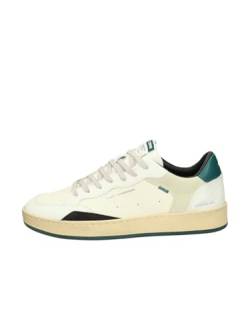 Crime London Chelsea Court Herren-Sneakers, Weiß/Grün, Weiß, 40 EU von Crime London