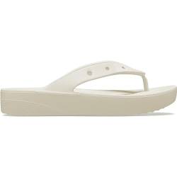 Crocs Classic Platform Flip W, Flipflop, Bone, von Crocs