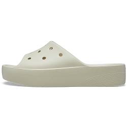 Crocs Classic Platform Slide 34-35 EU Bone von Crocs