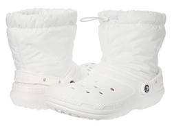 Crocs Classic Lined Neo Puff Boot, Unisex-Erwachsene Schneestiefel, White/White, 45 2/3 EU von Crocs